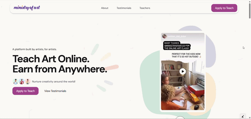 MOA Interactive Web Experience